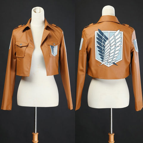 Attack on Titan Cosplay Feather Jacket