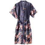 Long Kimono Satin Sleepwear