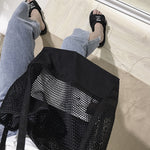 Mesh Hollow Out Tote Bag