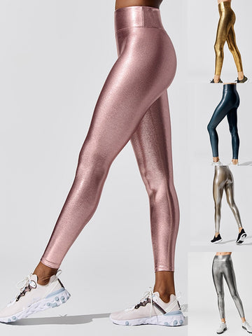 Shiny High Waist Fitness Leggings