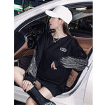 Rhinestone Streetwear Pullover Sweatshirt