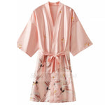 Long Kimono Satin Sleepwear