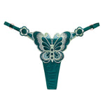 Embroidered Butterfly Thong (various colors)