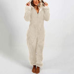 Hooded Warm Plush Bodysuit