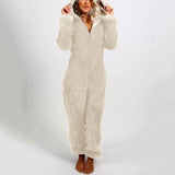 Hooded Warm Plush Bodysuit