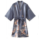 Long Kimono Satin Sleepwear