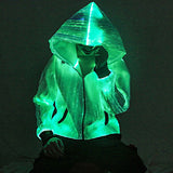 Luminous Led Light Zipper Hoodie