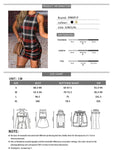 Plaid Drawstring Sleeveless Dress