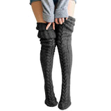 Woolen Thigh High Socks