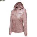 Ladies' Hooded Moto Jacket