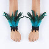 Punk Gothic Feather Wrist Cuff