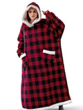 Long Flannel Oversized Hoodies