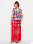 Boho Handmade Fringed Cover Up