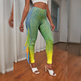 3D Mermaid Printed Pattern Leggings