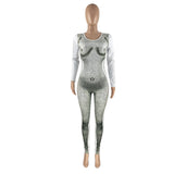 3D Body Print Design Overalls