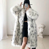 Faux Fox Fur Coat