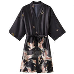 Long Kimono Satin Sleepwear