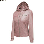 Ladies' Hooded Moto Jacket