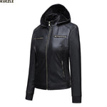 Ladies' Hooded Moto Jacket