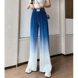 Gradient Silky Wide Leg Pants