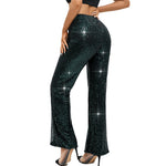 Bling Sparkling Sequined Flare Pants