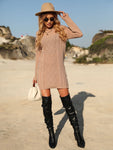 Round Neck Knit Sweater Dress