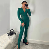 Long Sleeve Sweater Jumpsuits