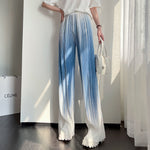 Gradient Silky Wide Leg Pants