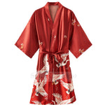 Long Kimono Satin Sleepwear