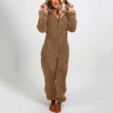 Hooded Warm Plush Bodysuit