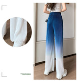 Gradient Silky Wide Leg Pants