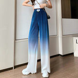 Gradient Silky Wide Leg Pants