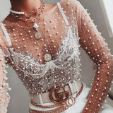 See Through Mesh Patchwork