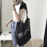 Mesh Hollow Out Tote Bag