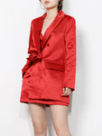 Three Piece Lykoi Long Sleeve Blazer Set