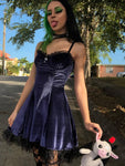 Velvet Gothic Vintage Dress