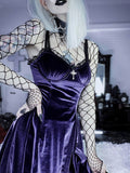 Velvet Gothic Vintage Dress