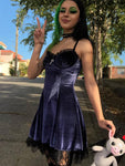 Velvet Gothic Vintage Dress