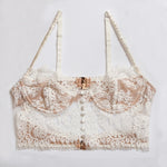 Scottish Fold Cut-out Lace Bra