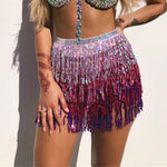 Somali Tassel Sequined Skirt