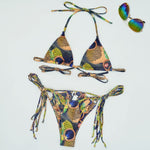 Exotic Print Bandage Bikini