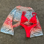 Oregon Tie-dye Three Piece Swimwear