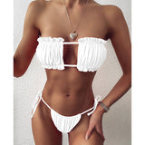 Persian Pleated Bandeau Bikini