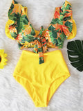 Abyssinian Ruffled Hem Bikini