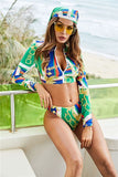 Three Piece Long sleeve Bikini